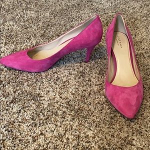 Cole Haan pink suede pumps
